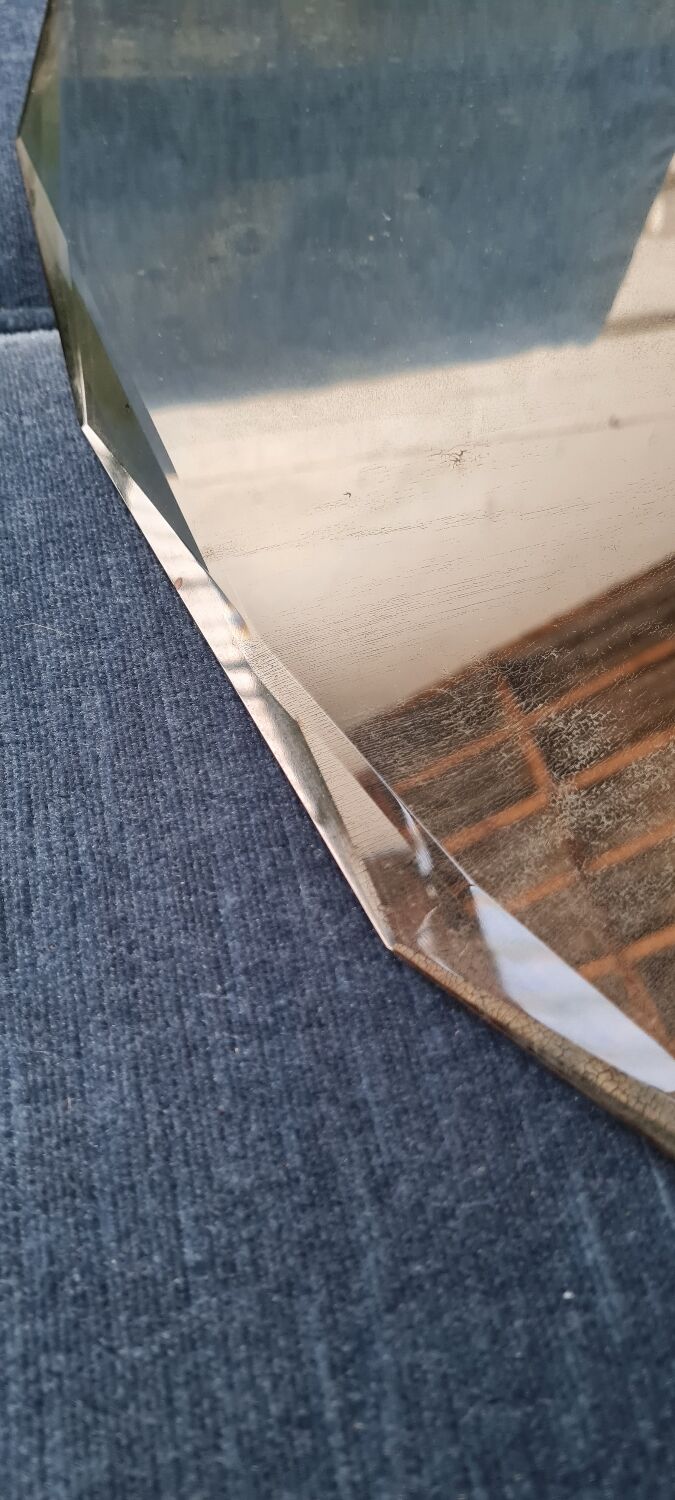 Art Deco beveled mirror