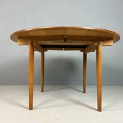 Hans J. Wegner round PP70 extendable dining table for Andreas Tuck, Denmark 1970