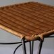 Vintage Swedish rattan and iron side table or wine or coffee table , 1970s