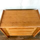 Commode Gautier en bois en pin de 1970