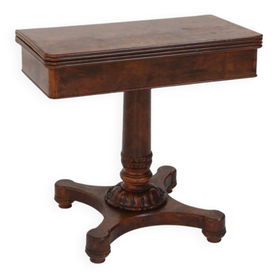 Table d'appoint pliante victorienne en bois de noyer, Royaume-Uni, 19e siècle