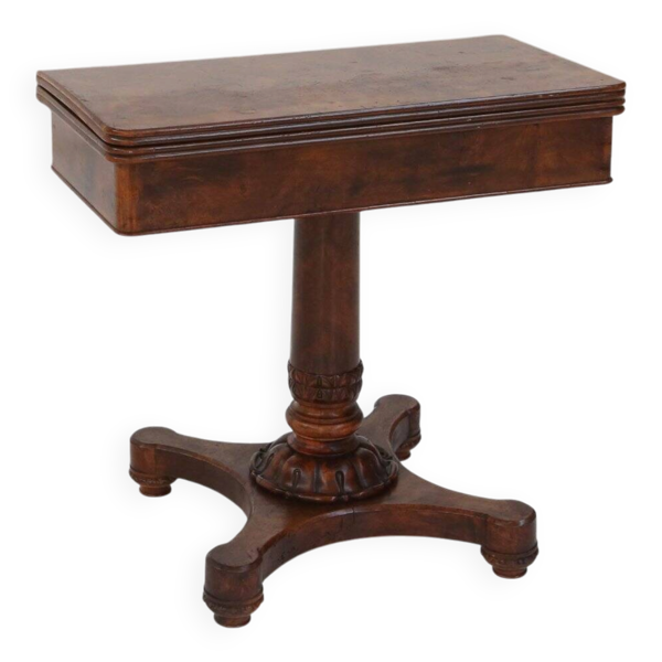 Table d'appoint pliante victorienne en bois de noyer, Royaume-Uni, 19e siècle