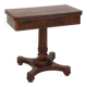 Victorian Burl Wood Folding Card Table, UK, 19th Century