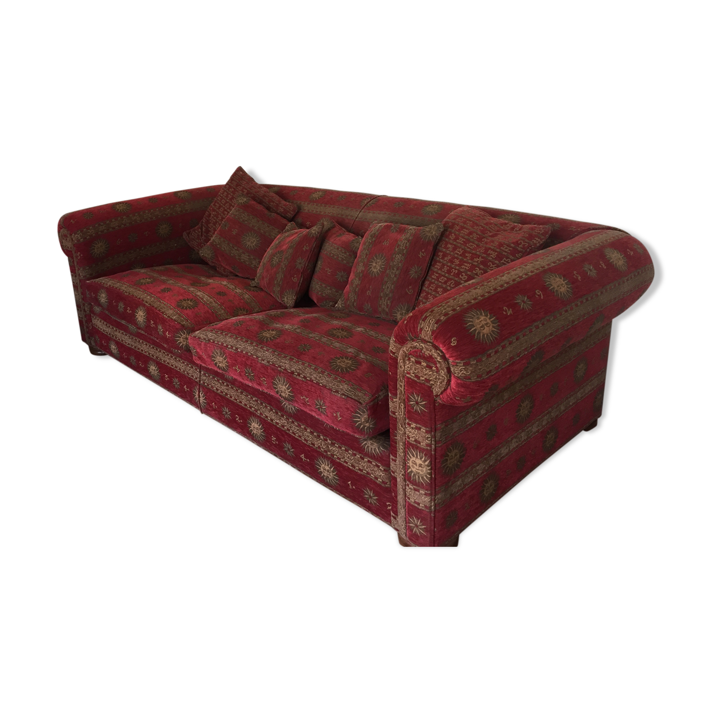 Washington fabric sofa "Alchemist" red