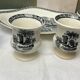 4 Wedgwood coquetiers model "Lugano" and a matching ravier