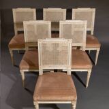 Set of 6 Louis XVI style chairs