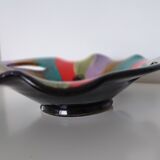 Large Vallauris ceramic bowl signed – colourful decorative centrepiece.