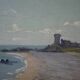 Louis CAREMBAT, Côte de Granville, Jersey, August 1898. Oil on panel.