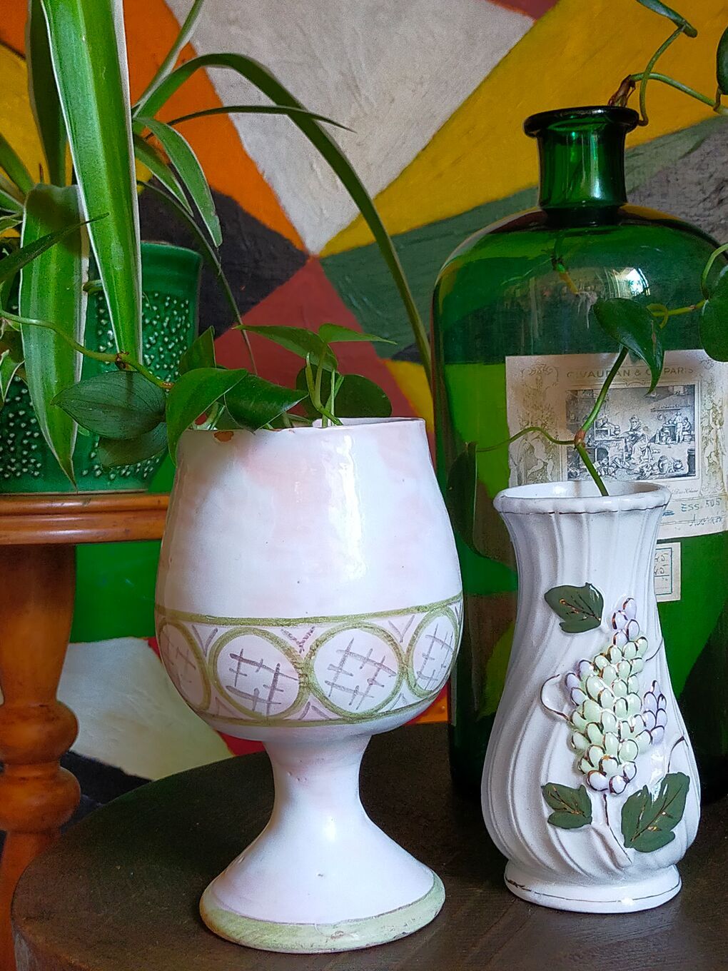 Ceramic vase of Cécile Midas vintage 50s