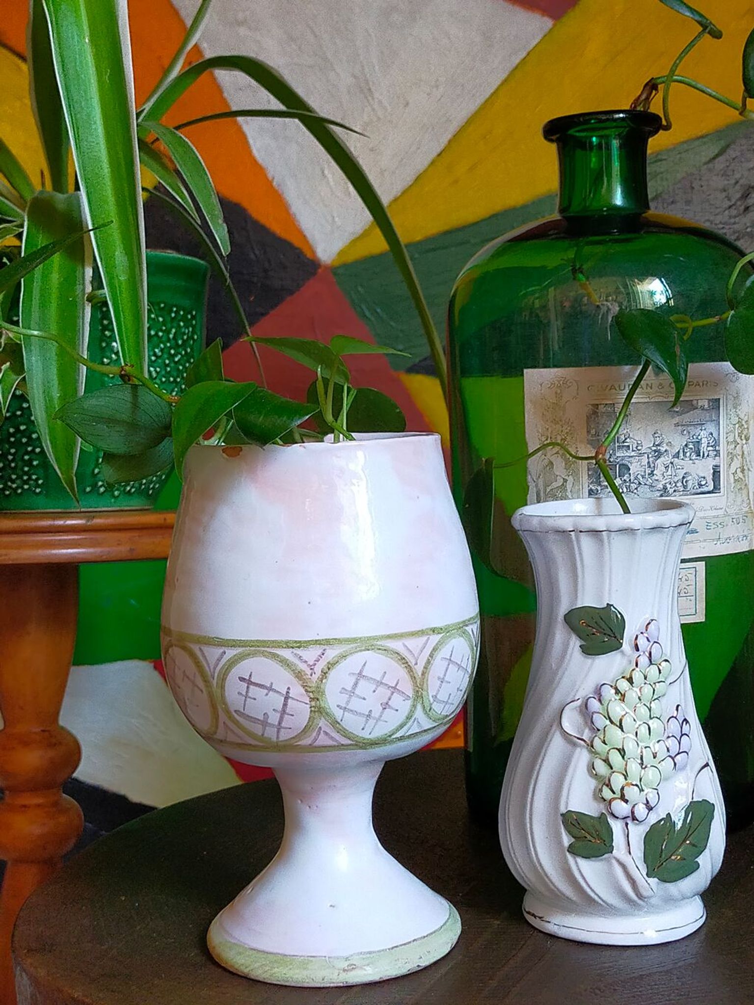 Ceramic vase of Cécile Midas vintage 50s