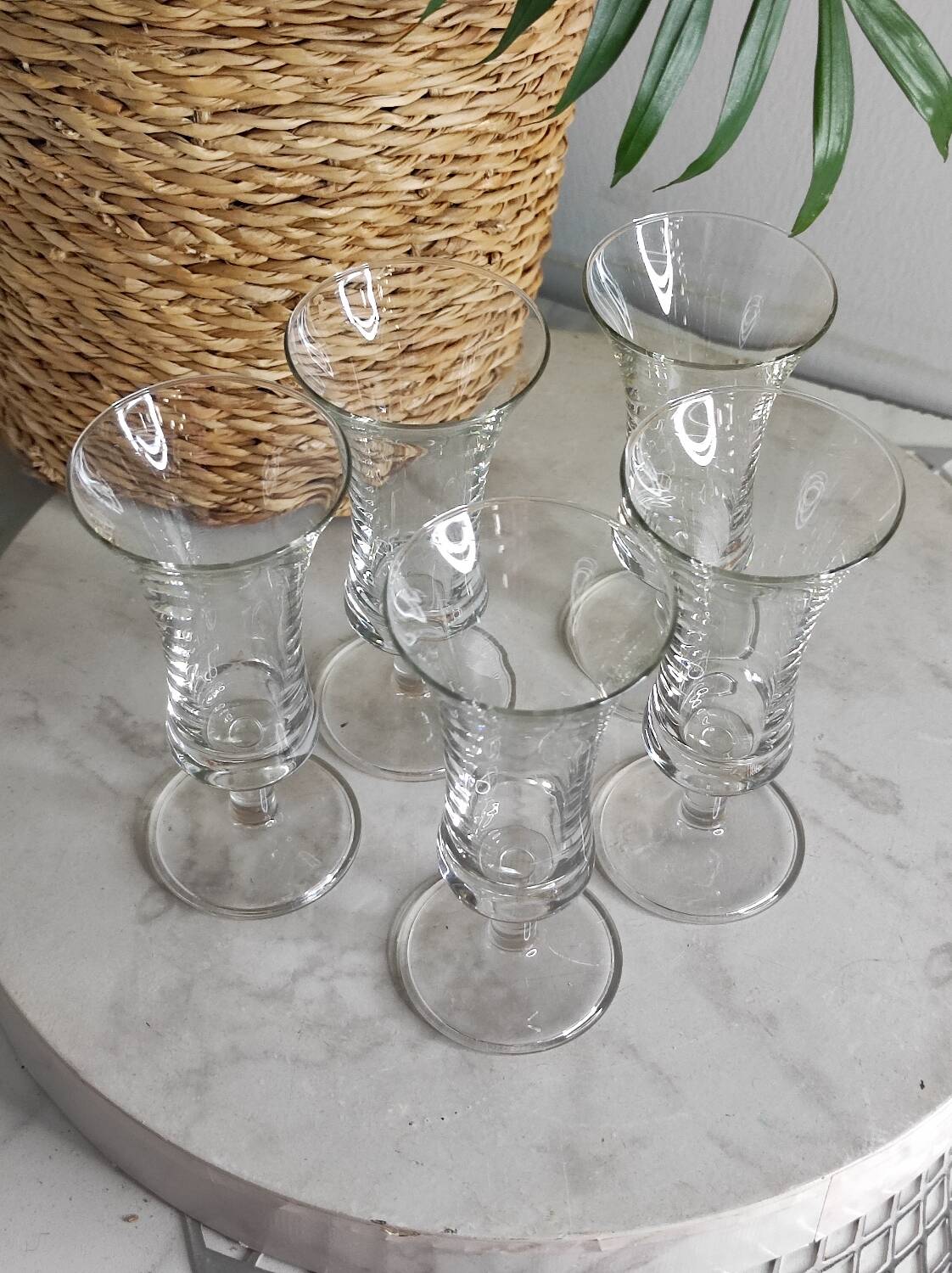 Vintage liqueur glasses