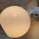 Art Deco style wall light in porcelain and opaline globe - 1930s/40s