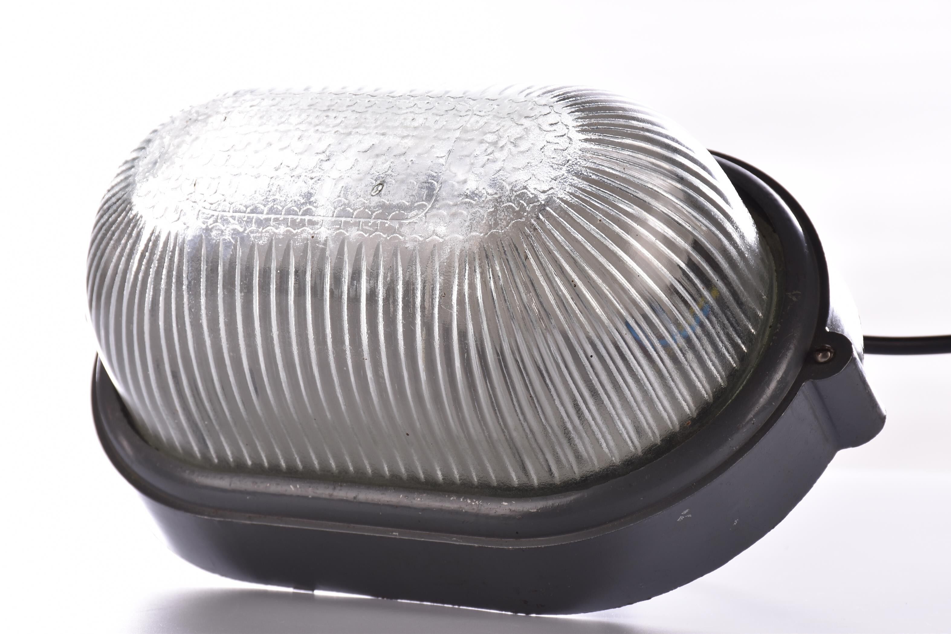 Industrial light vintage oval wall lamp