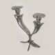 Pair of floral Art Nouveau candlesticks