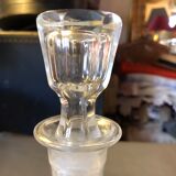 Cut crystal carafe with cap