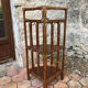 Vintage rattan corner shelf