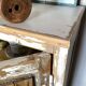 Vintage patinated jam jar