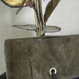 Lampe fleurs vintage