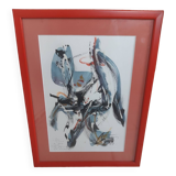 Watercolor signed reverdy