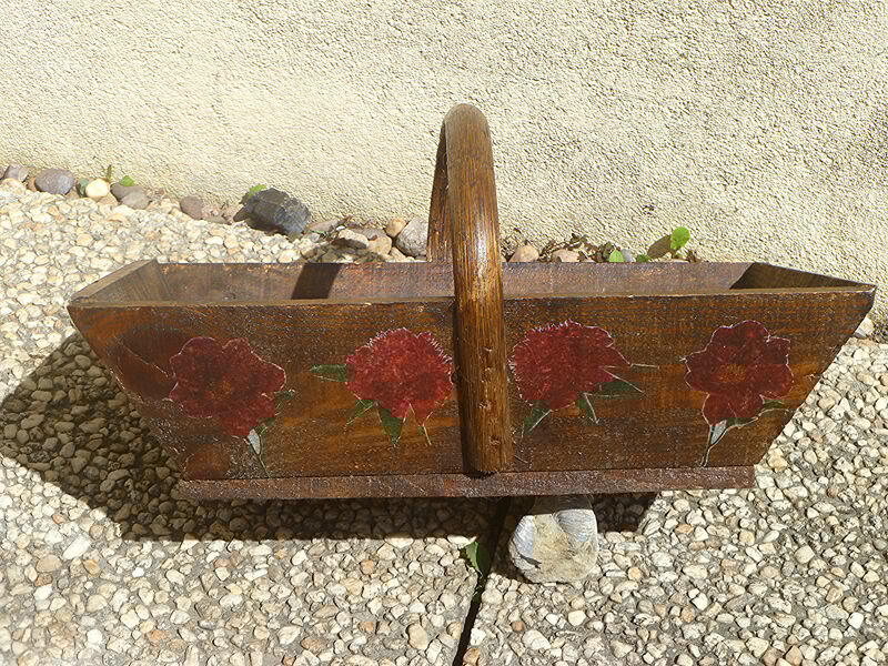 farm basket, harvest, old