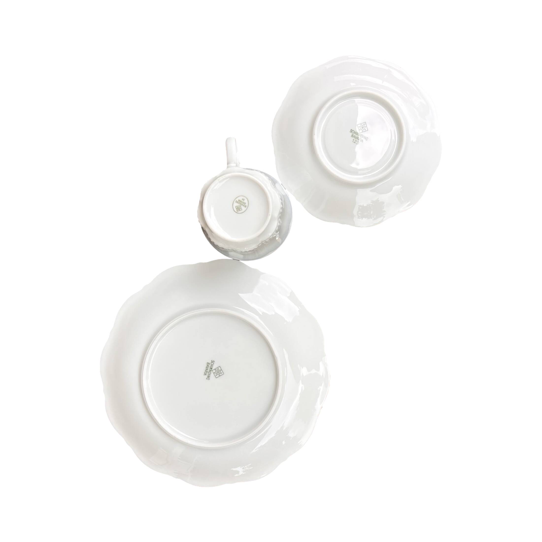 Schirnding Bavaria Breakfast Set – 1960s, signed, Art Deco porcelain