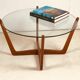 Coffee table made by Lebus in solid teak