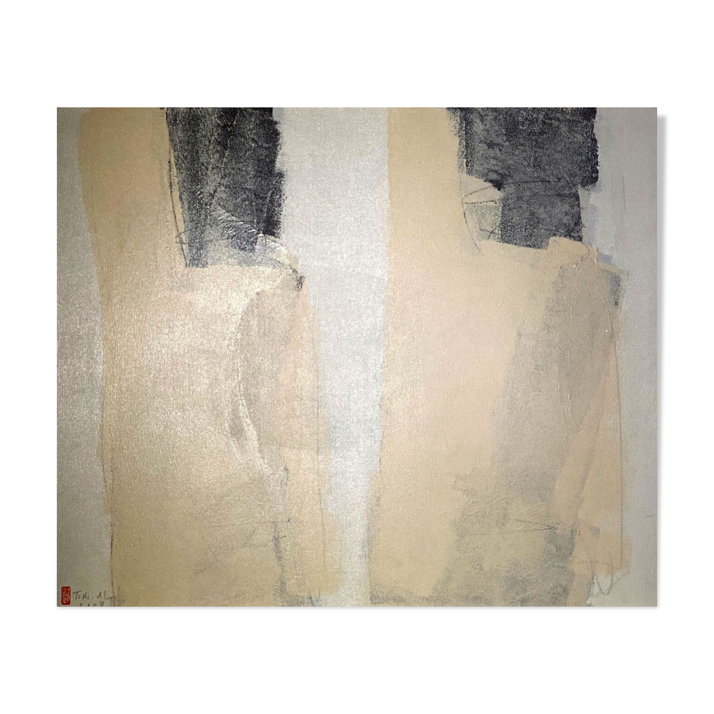 Soeurs jumelles composition abstraite par Toni Al