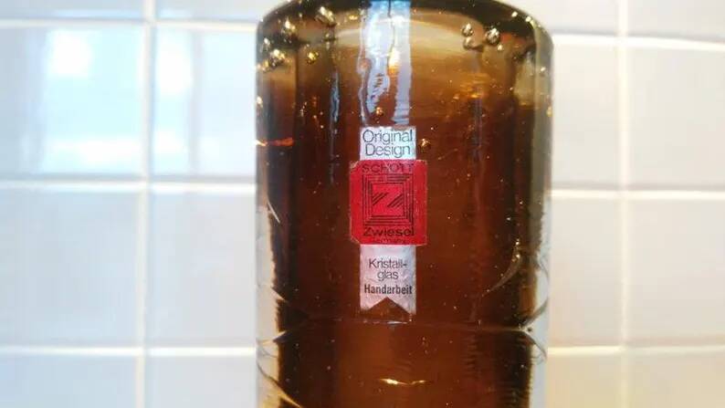Midcentury Design Glass Vase, 1970s