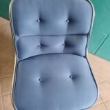 Blue Pollock Knoll armchair