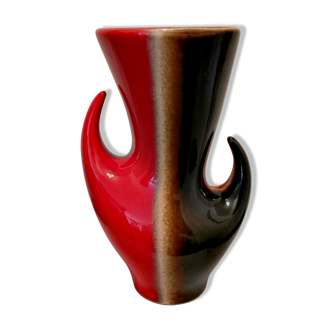 Vase en céramique production Verceram années 50-60