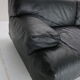 Leather 2-seater sofa "Fiandra" by Vico Magistretti for Cassina, 1970, Italy