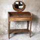 Vintage 1950s turned wood dressing table
