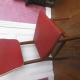 Deux chaises rouges vintage