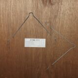 Old 1960s large brass mirror and parcloses 137 x62cm