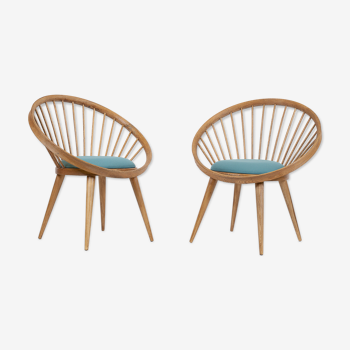 Paire de fauteuils scandinaves 1950