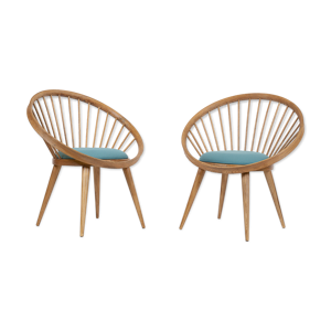 Paire de fauteuils scandinaves