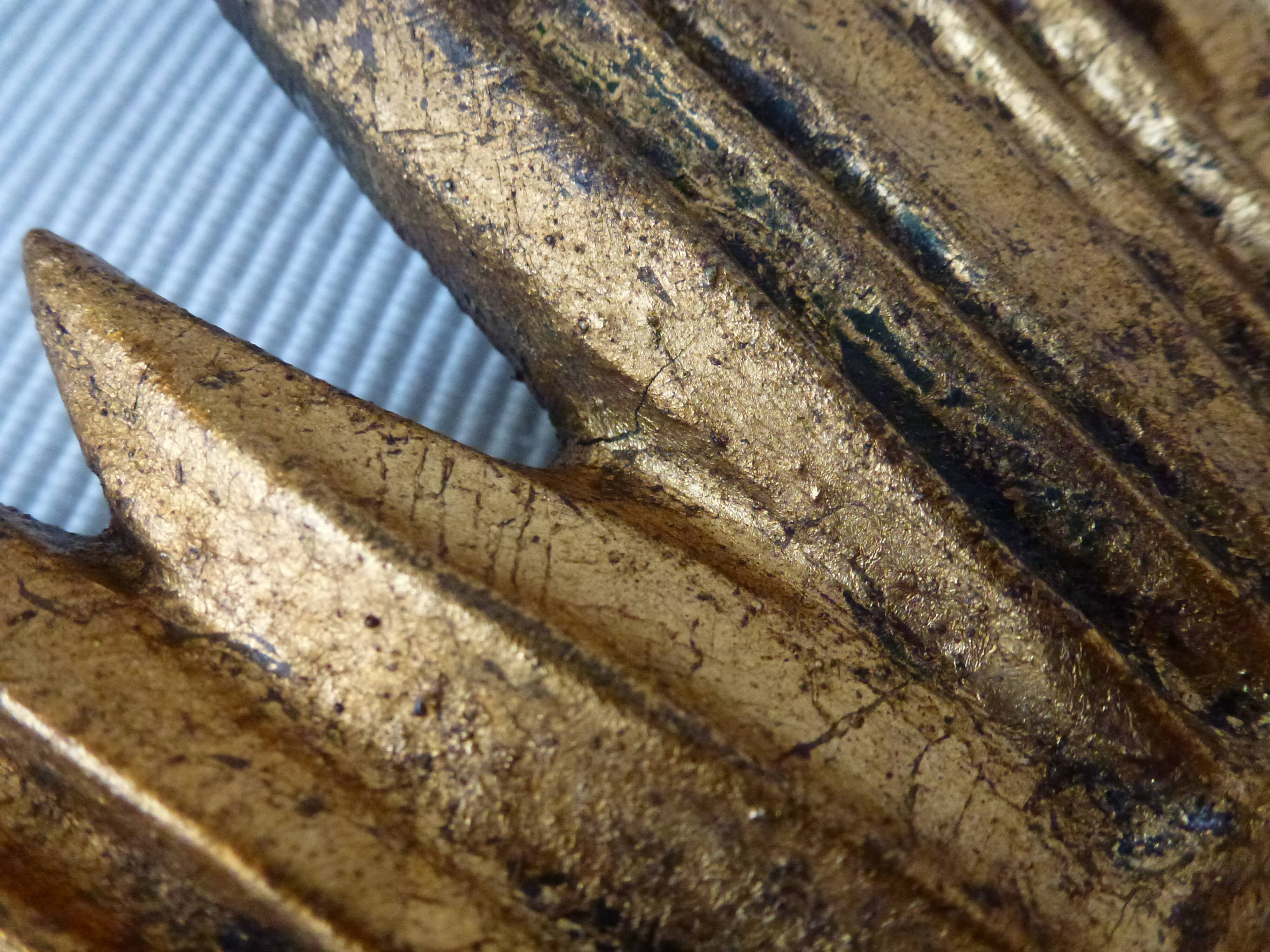 Mirror soleil golden wood 60/70