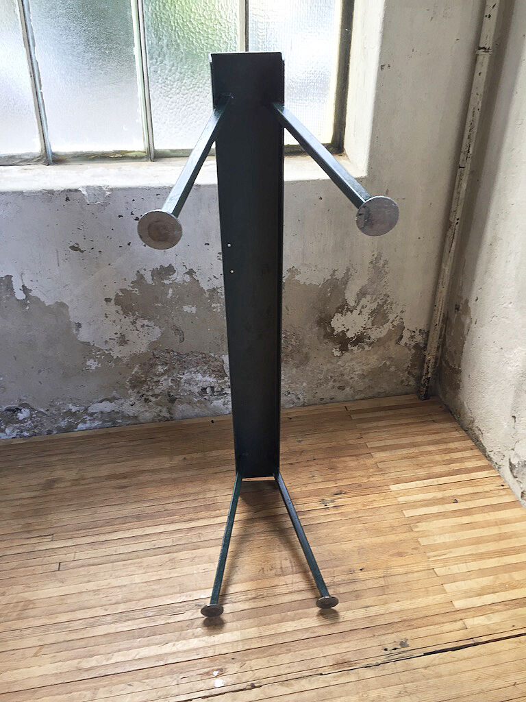 Handcrafted metal patinated bench