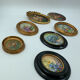 Lot miniature paintings floral decoration 1920