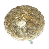 Amber glass ceiling lamp from the 50/60s