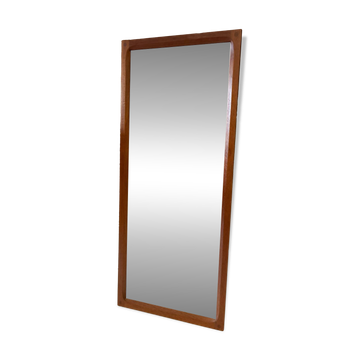 Miroir scandinave en teck par Aksel Kjersgaard, Danemark 1960