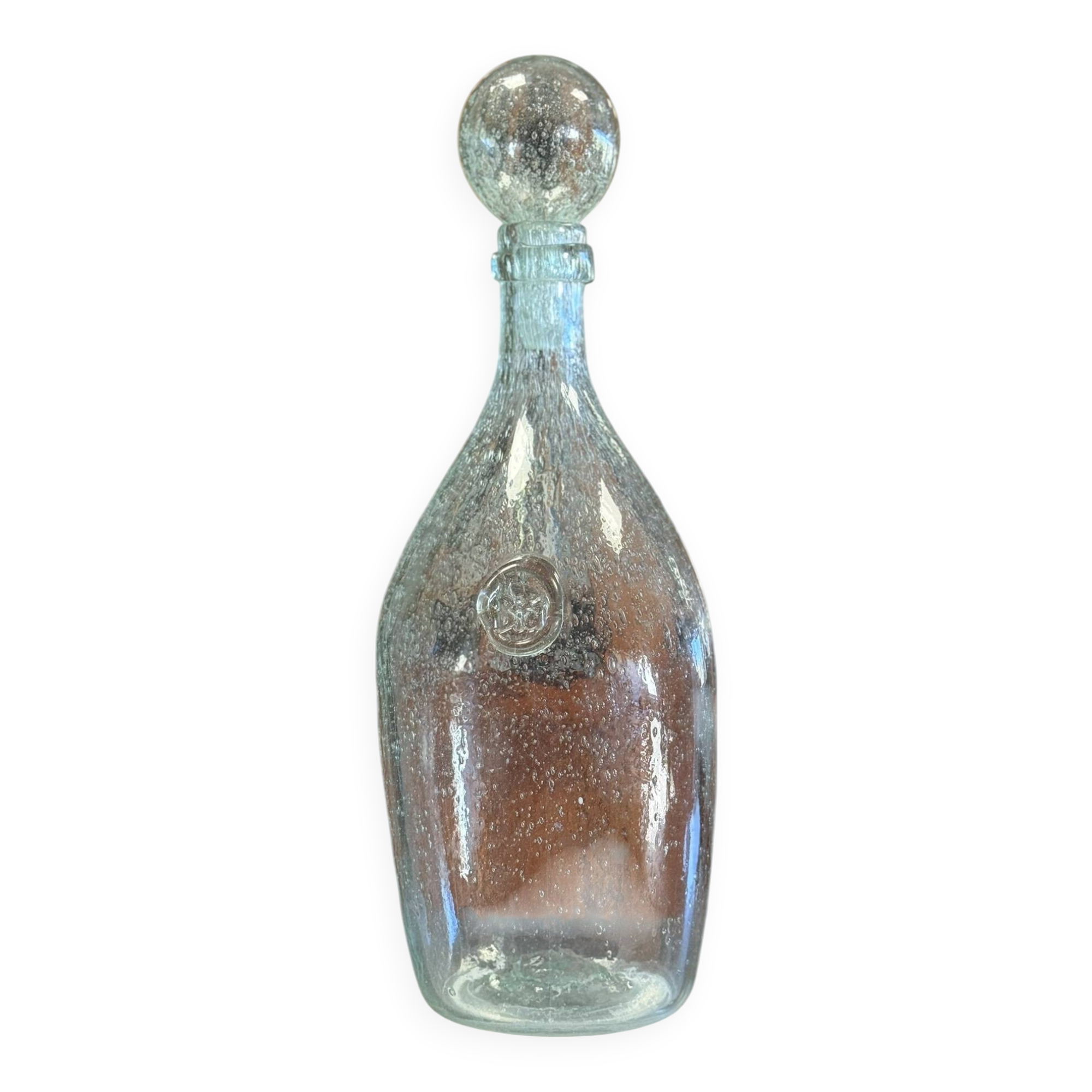 Biot: Very important bubble glass bottle