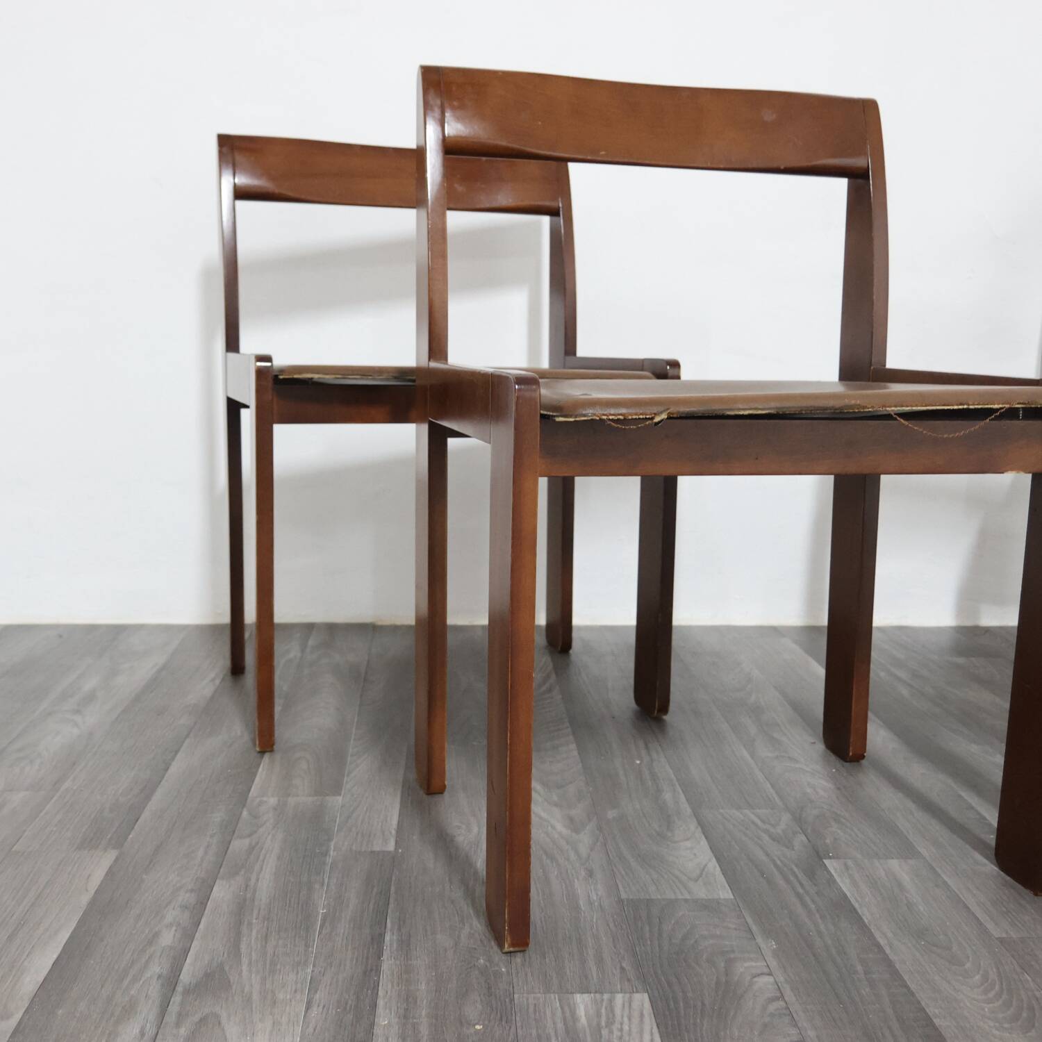 Set Da Pranzo 4 sedie In Legno Anni ‘60 Design Modernariato Vintage