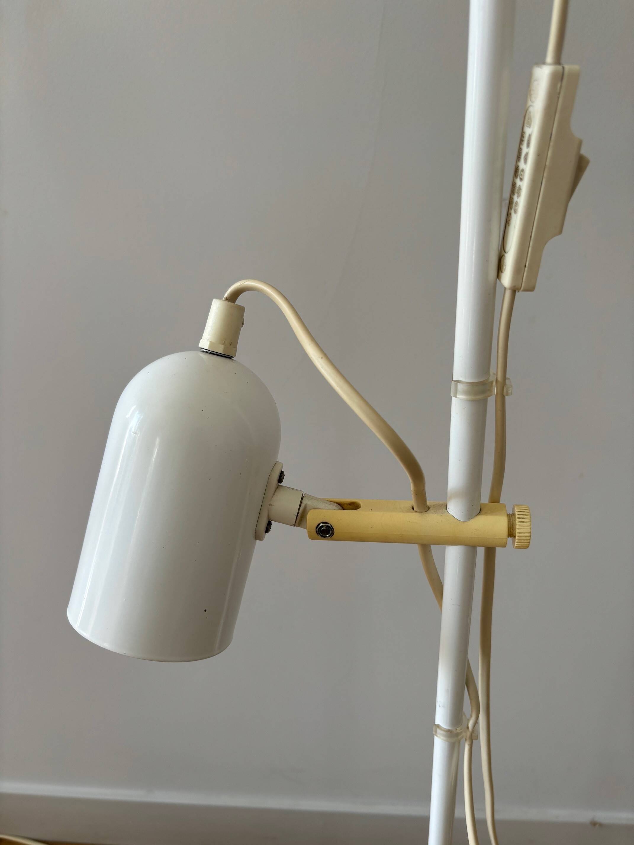 2 floor lamps with articulated spotlights - Sweden 70s/80s