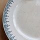 Round serving dish, Saint Amandinoise ironstone, Saint Amand 4500
