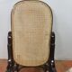 Rocking-chair curved wooden