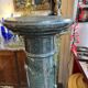Very beautiful and ancient green marble column, dating from the 19th century
