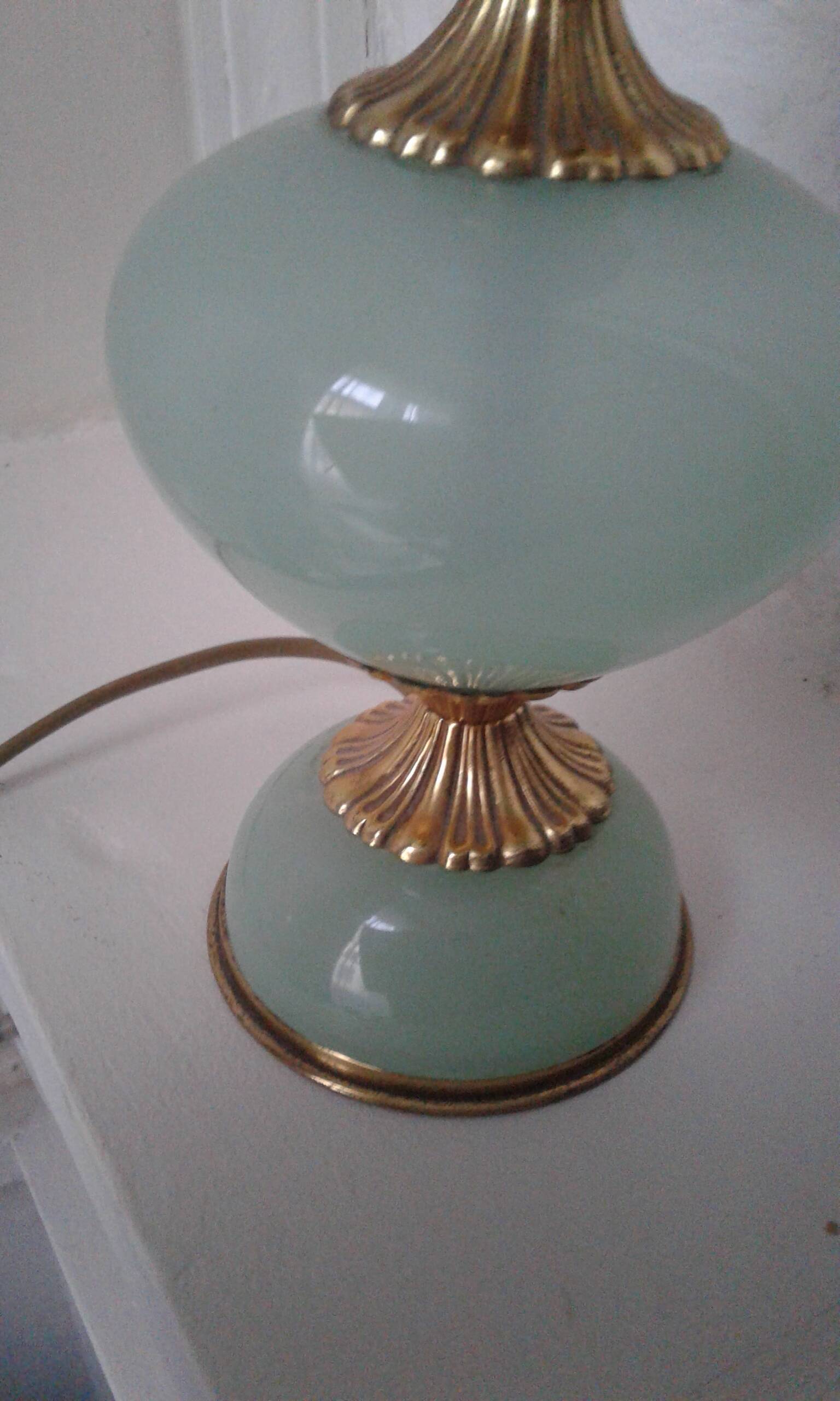 Opaline lamps.