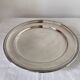 New round silver plated dish