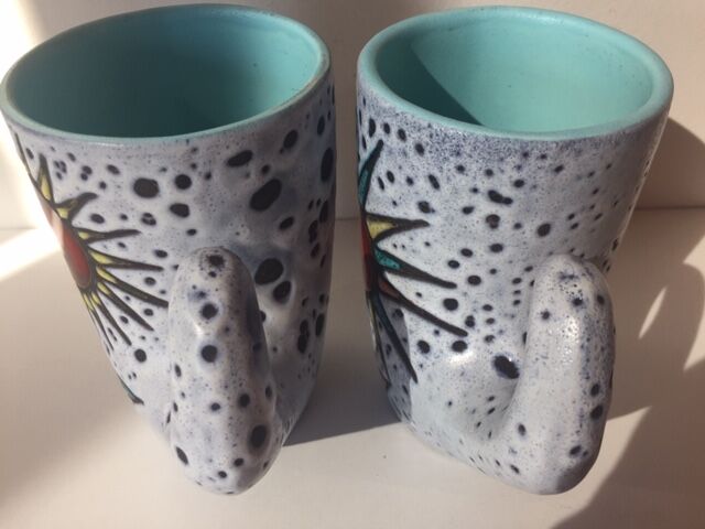 Mug sun fat lava vintage Vallauris